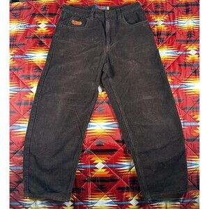 Empyre Corduroy Brown Y2K Skater Streetwear Pants Size 32X28 Outdoors Relaxed